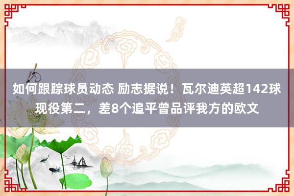 如何跟踪球员动态 励志据说！瓦尔迪英超142球现役第二，差8个追平曾品评我方的欧文