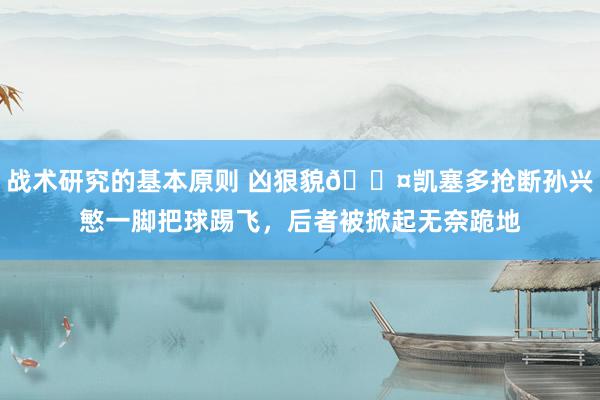 战术研究的基本原则 凶狠貌😤凯塞多抢断孙兴慜一脚把球踢飞，后者被掀起无奈跪地