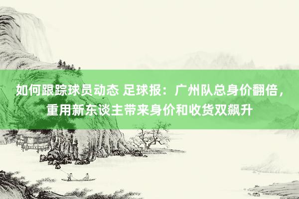 如何跟踪球员动态 足球报：广州队总身价翻倍，重用新东谈主带来身价和收货双飙升