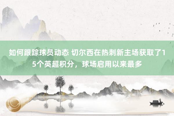 如何跟踪球员动态 切尔西在热刺新主场获取了15个英超积分，球场启用以来最多